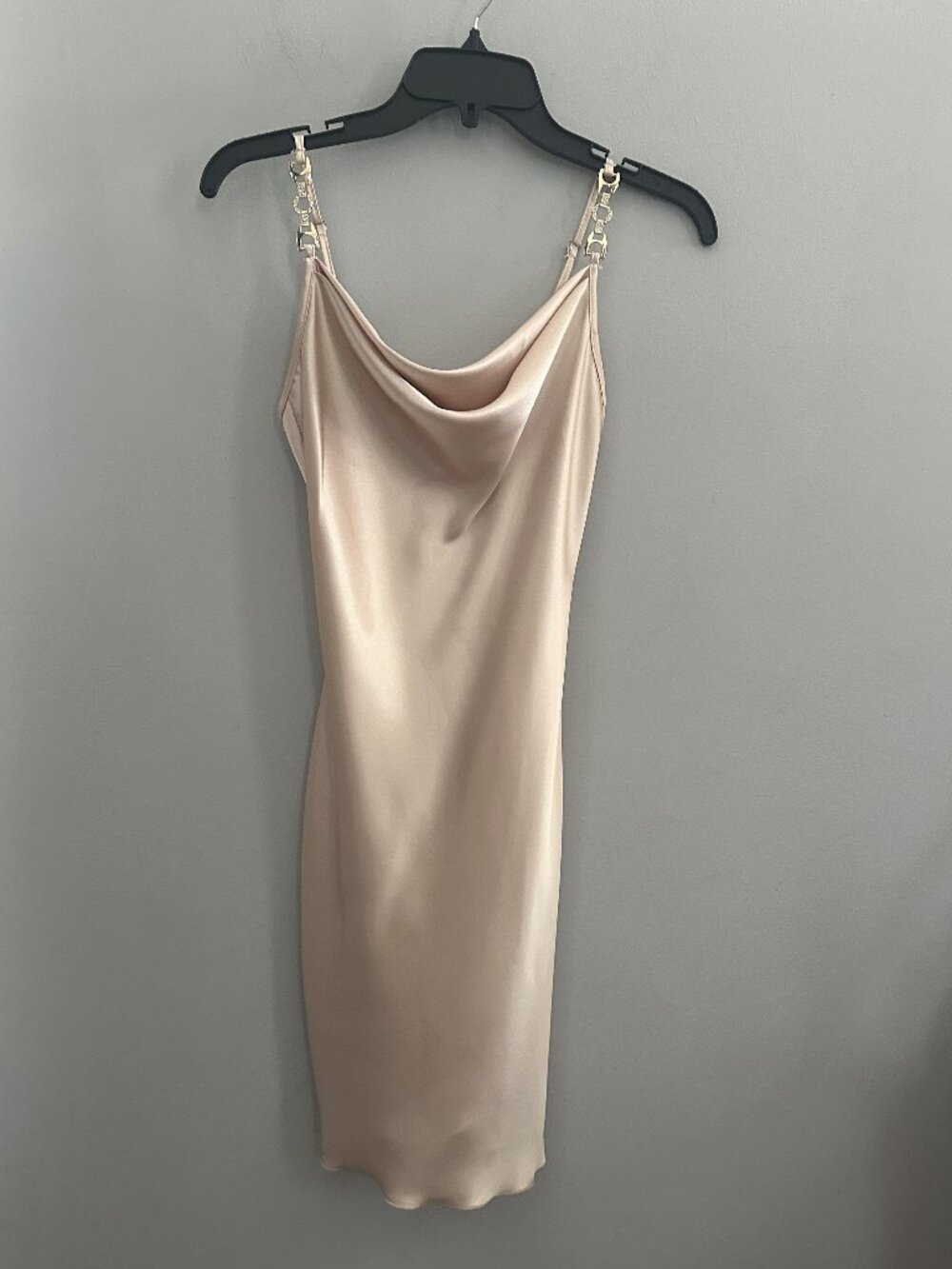Jump Apparel Satin Cowl Neck Slip Dress  Size XS